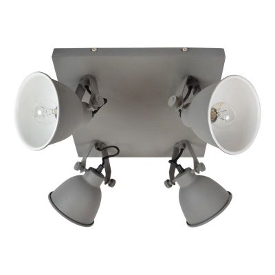 Industriální stropní bodové světlo šedé, Redon