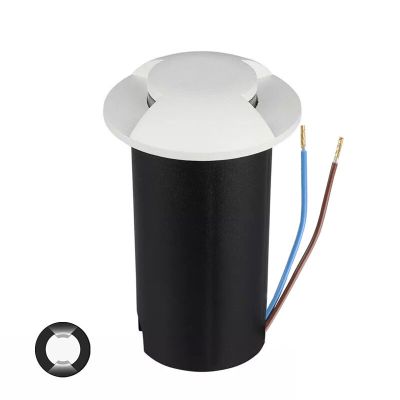 Moderní nájezdové svítidlo bílé, Marcus, 1W, LED 3000 K, IP67