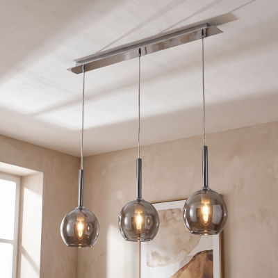 Designové závěsné světlo chromové, Gwendolynn