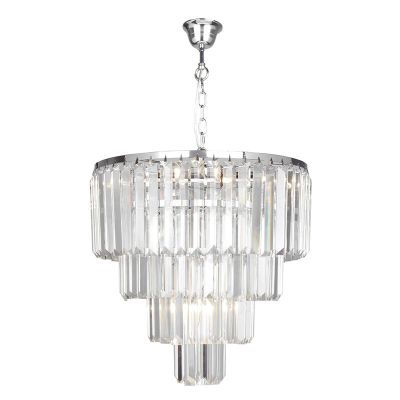 Designové závěsné světlo chromové, Kajol