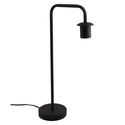 Hliníková stolní lampa bez stínidla černá, Rika